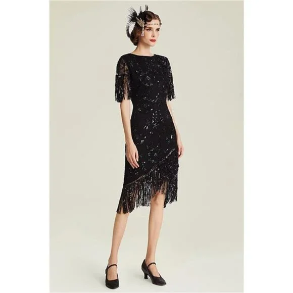 Dresses Style 192s Flapper Dress Black Poshmark